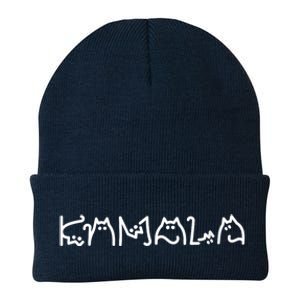 Kamala Harris Cat Lettering Positive Funny Knit Cap Winter Beanie