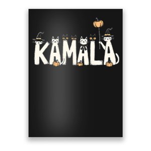 Kamala Halloween Cat Lover Witch Name Design Poster