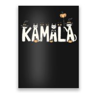 Kamala Halloween Cat Lover Witch Name Design Poster