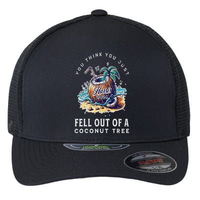 Kamala Harris Coconut Tree Harris For President Election Flexfit Unipanel Trucker Cap