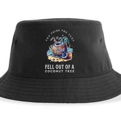 Kamala Harris Coconut Tree Harris For President Election Sustainable Bucket Hat