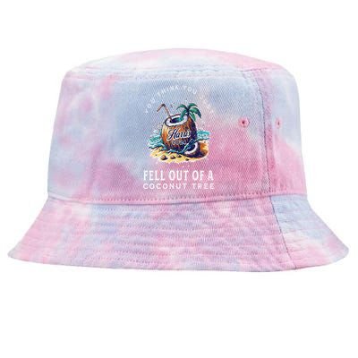 Kamala Harris Coconut Tree Harris For President Election Tie-Dyed Bucket Hat