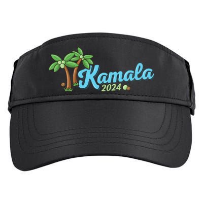 Kamala Harris Coconut Tree 2024 Democrat For President Adult Drive Performance Visor