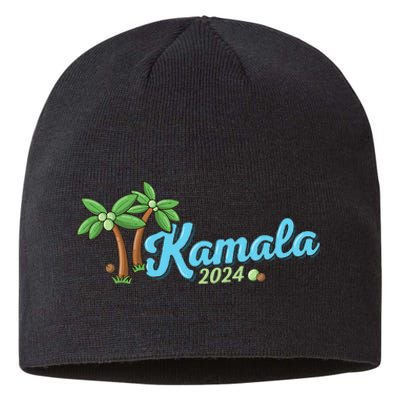 Kamala Harris Coconut Tree 2024 Democrat For President Sustainable Beanie