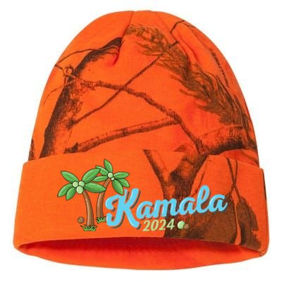 Kamala Harris Coconut Tree 2024 Democrat For President Kati Licensed 12" Camo Beanie