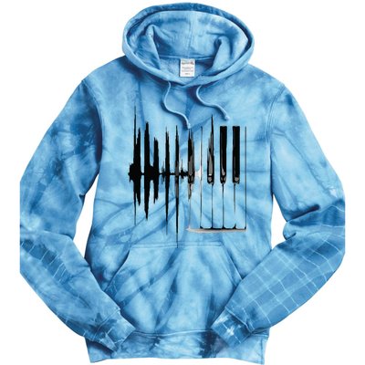 Keyboard Heartbeat Cool Piano And Organ Player Novelty Item Tie Dye Hoodie