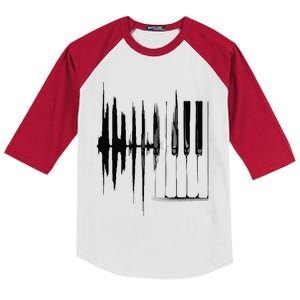 Keyboard Heartbeat Cool Piano And Organ Player Novelty Item Kids Colorblock Raglan Jersey