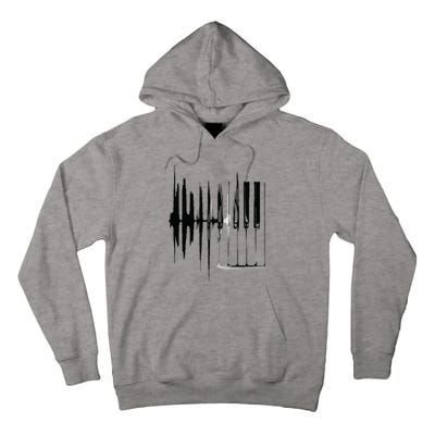 Keyboard Heartbeat Cool Piano And Organ Player Novelty Item Tall Hoodie