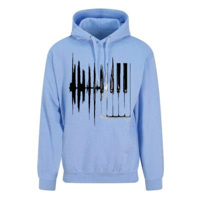 Keyboard Heartbeat Cool Piano And Organ Player Novelty Item Unisex Surf Hoodie