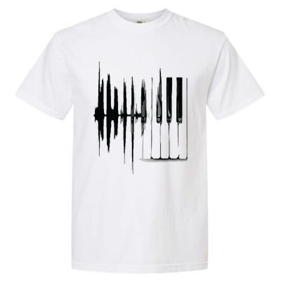 Keyboard Heartbeat Cool Piano And Organ Player Novelty Item Garment-Dyed Heavyweight T-Shirt