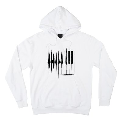 Keyboard Heartbeat Cool Piano And Organ Player Novelty Item Hoodie