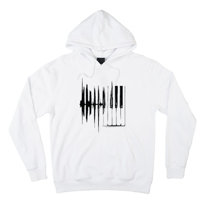 Keyboard Heartbeat Cool Piano And Organ Player Novelty Item Hoodie