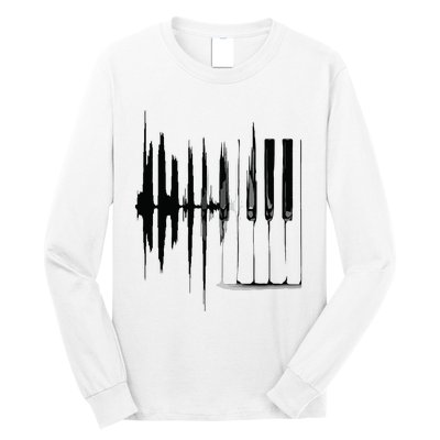 Keyboard Heartbeat Cool Piano And Organ Player Novelty Item Long Sleeve Shirt