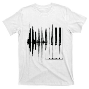 Keyboard Heartbeat Cool Piano And Organ Player Novelty Item T-Shirt