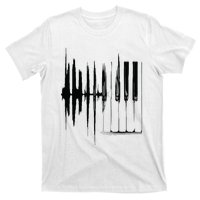 Keyboard Heartbeat Cool Piano And Organ Player Novelty Item T-Shirt