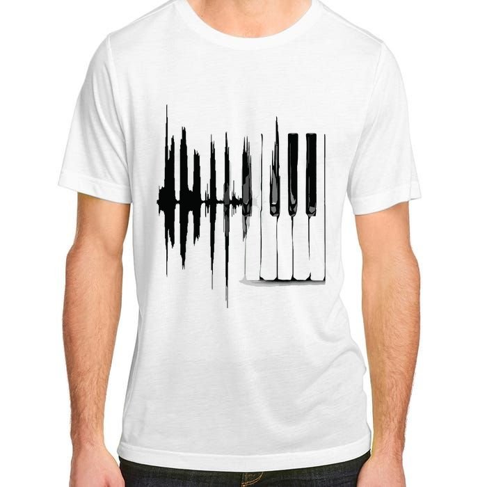 Keyboard Heartbeat Cool Piano And Organ Player Novelty Item Adult ChromaSoft Performance T-Shirt