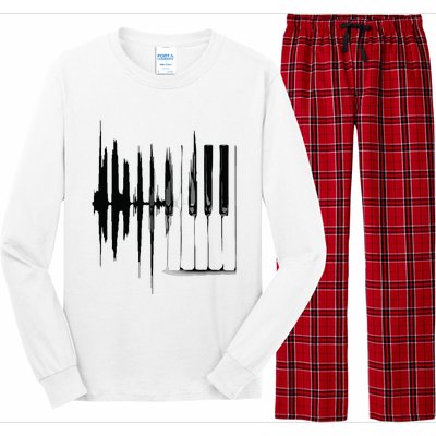 Keyboard Heartbeat Cool Piano And Organ Player Novelty Item Long Sleeve Pajama Set