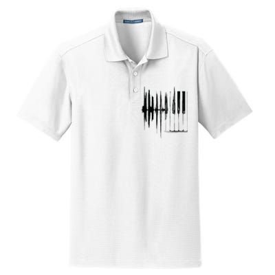 Keyboard Heartbeat Cool Piano And Organ Player Novelty Item Dry Zone Grid Polo