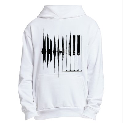 Keyboard Heartbeat Cool Piano And Organ Player Novelty Item Urban Pullover Hoodie