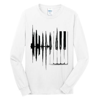 Keyboard Heartbeat Cool Piano And Organ Player Novelty Item Tall Long Sleeve T-Shirt