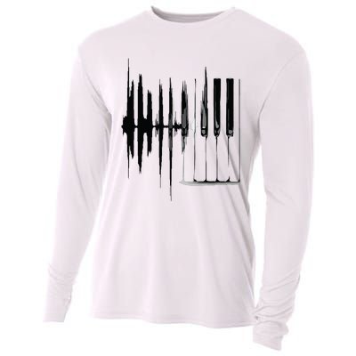 Keyboard Heartbeat Cool Piano And Organ Player Novelty Item Cooling Performance Long Sleeve Crew