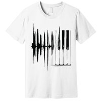 Keyboard Heartbeat Cool Piano And Organ Player Novelty Item Premium T-Shirt