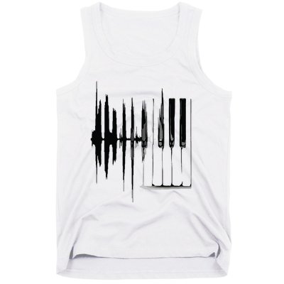 Keyboard Heartbeat Cool Piano And Organ Player Novelty Item Tank Top