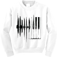 Keyboard Heartbeat Cool Piano And Organ Player Novelty Item Kids Sweatshirt