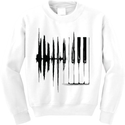 Keyboard Heartbeat Cool Piano And Organ Player Novelty Item Kids Sweatshirt