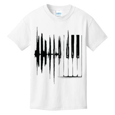 Keyboard Heartbeat Cool Piano And Organ Player Novelty Item Kids T-Shirt