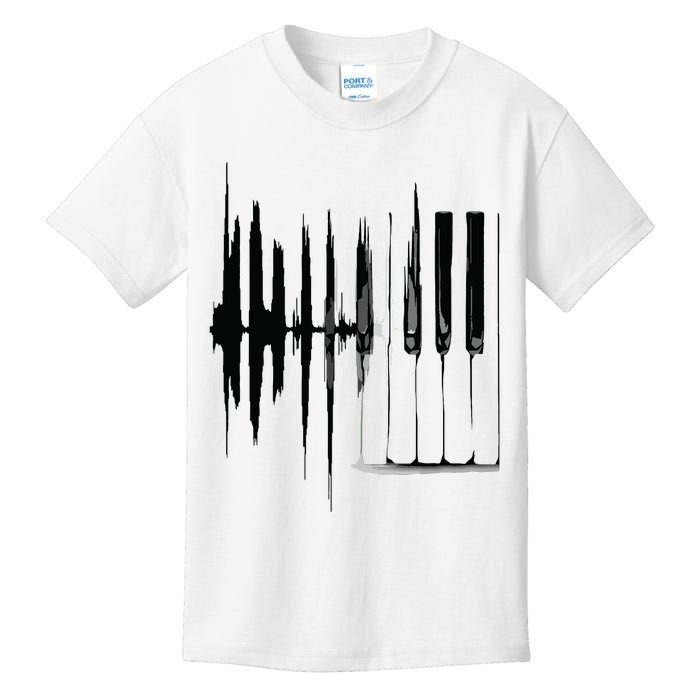 Keyboard Heartbeat Cool Piano And Organ Player Novelty Item Kids T-Shirt