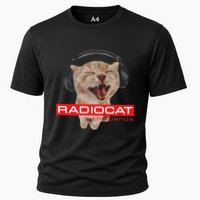 Kitten Headphones Cat Tech House Music Funny Cat Lover Cooling Performance Crew T-Shirt