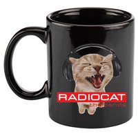 Kitten Headphones Cat Tech House Music Funny Cat Lover 11oz C Handle Ceramic Mug