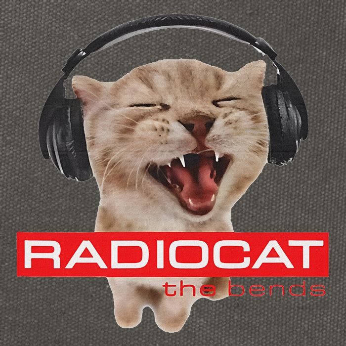 Kitten Headphones Cat Tech House Music Funny Cat Lover Cotton Canvas Backpack
