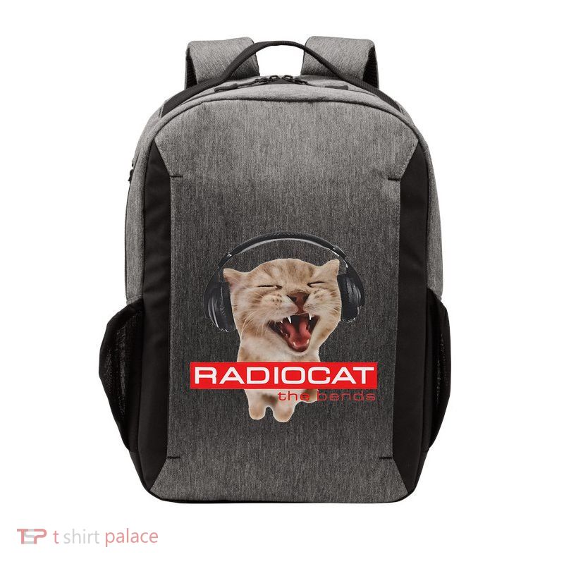 Kitten Headphones Cat Tech House Music Funny Cat Lover Vector Backpack