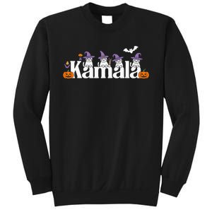 Kamala Harris Cat Lettering Funny Halloween Kamala Cat Sweatshirt