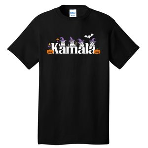 Kamala Harris Cat Lettering Funny Halloween Kamala Cat Tall T-Shirt