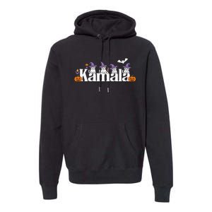 Kamala Harris Cat Lettering Funny Halloween Kamala Cat Premium Hoodie