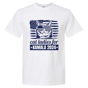 Kamala Harris Cat Lady 2024 Feminine Women Voting Funny Garment-Dyed Heavyweight T-Shirt