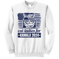 Kamala Harris Cat Lady 2024 Feminine Women Voting Funny Sweatshirt