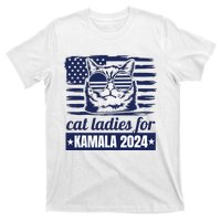 Kamala Harris Cat Lady 2024 Feminine Women Voting Funny T-Shirt