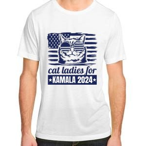 Kamala Harris Cat Lady 2024 Feminine Women Voting Funny Adult ChromaSoft Performance T-Shirt