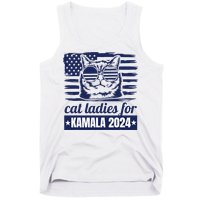 Kamala Harris Cat Lady 2024 Feminine Women Voting Funny Tank Top