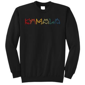 Kamala Harris Cat Lettering Positive Funny Sweatshirt