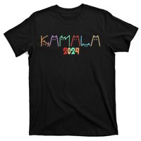 Kamala Harris Cat Lettering Funny Cat Ladies For Kamala 2024 Premium T-Shirt