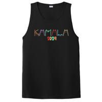 Kamala Harris Cat Lettering Funny Cat Ladies For Kamala 2024 Premium PosiCharge Competitor Tank