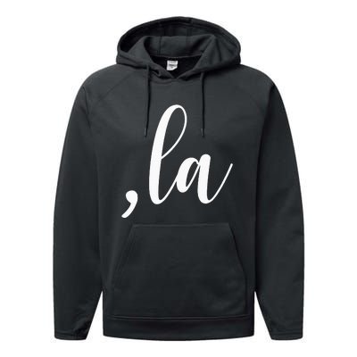 Kamala Harris Comma La Performance Fleece Hoodie