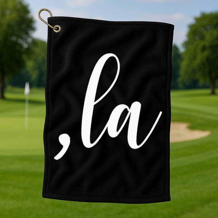 Kamala Harris Comma La Golf Towel