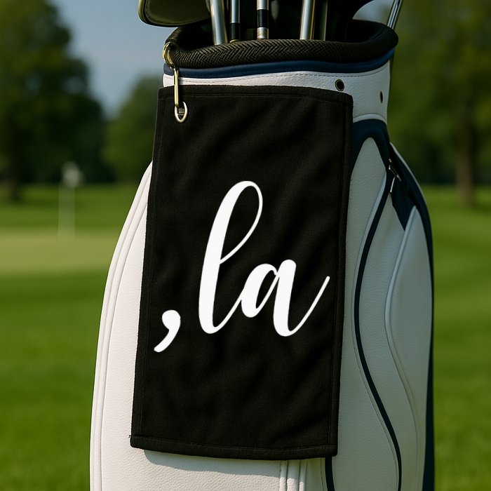 Kamala Harris Comma La Golf Towel