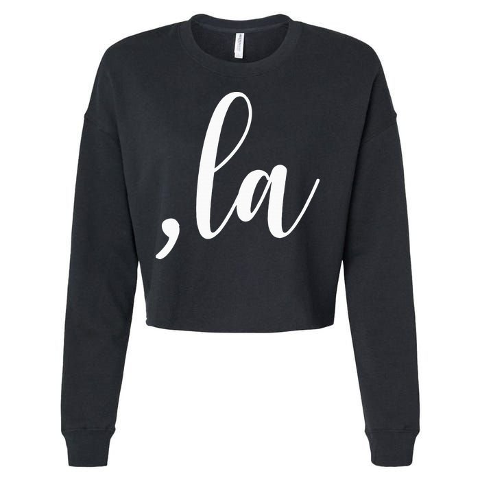 Kamala Harris Comma La Cropped Pullover Crew